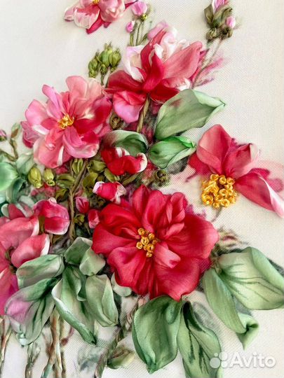 « Веточки молодого шиповника» Картина