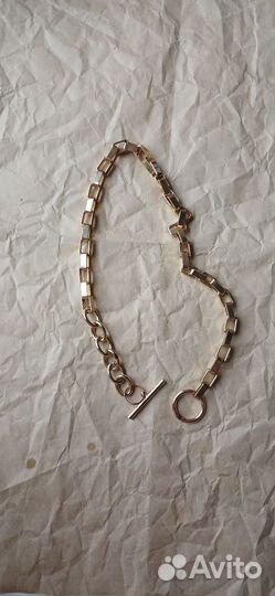 Чокер, цепь под золото