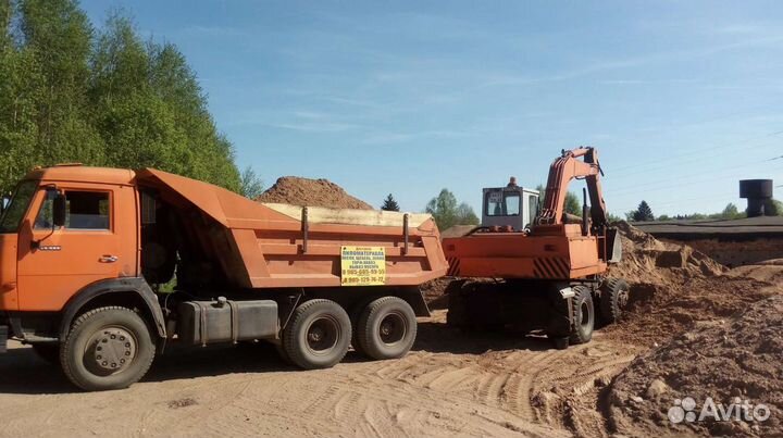 Доставка песка, щебня, навоза,перегной