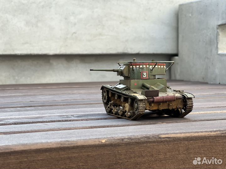 Модель советского танка Т-26 в масштабе 1:35