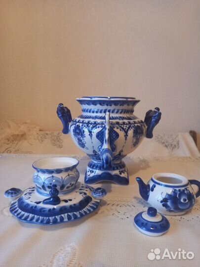 Самовар гжель емкость для чая