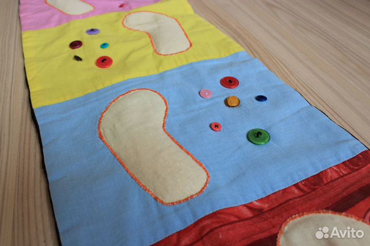 Детский массажный коврик ручной работы
