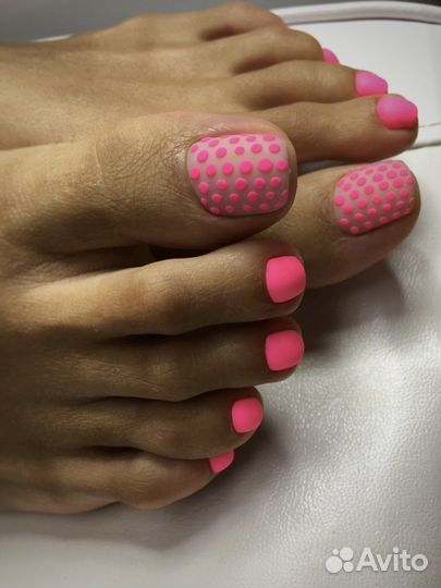 Педикюр всё включено (снятие,педикюр,покрытие+SPA)