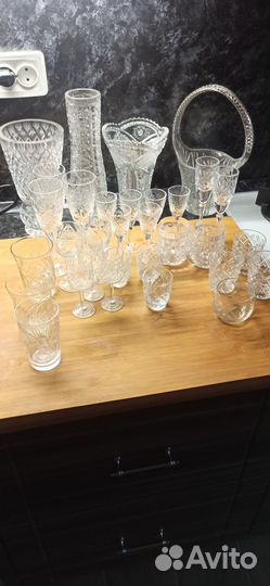 Фужеры хрустальные ссср.рюмки, стаканы