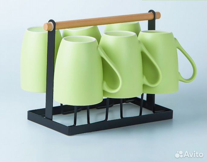 Кружки набор на подставке
