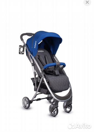 Коляска Babyton синяя прогулочная