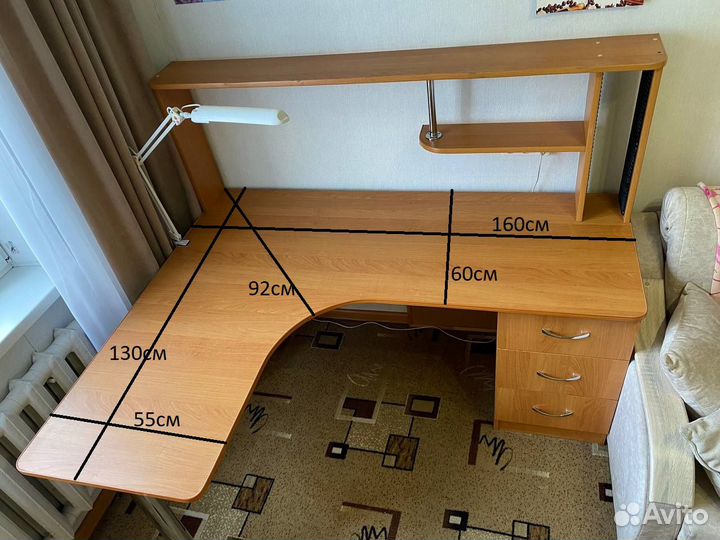 Угловой письменный стол бу