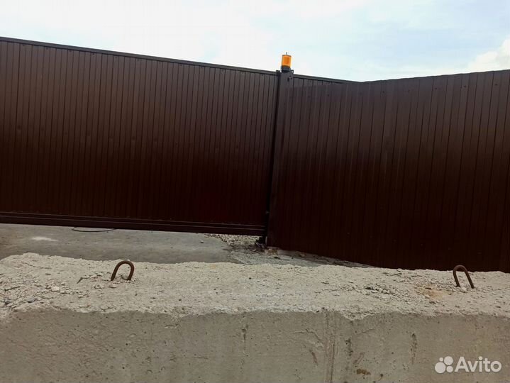 Откатные ворота с установкой