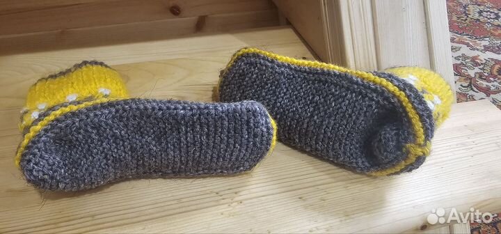 Носочки. Ручная работа. Шерсть. Размер 36,37