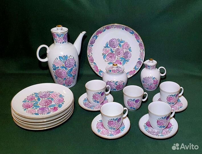 Редкий кофейный сервиз 