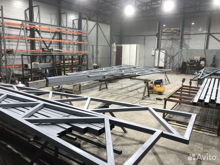 Металлические фермы для автонавеса