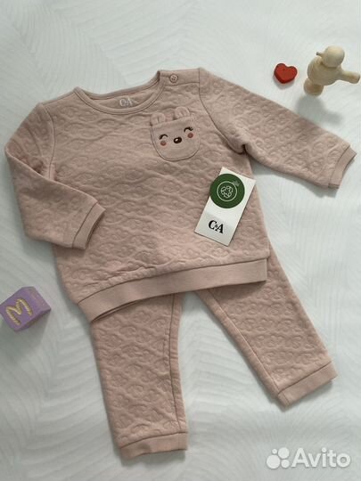 Новый костюм на девочку hm c&A 62 68 74 80