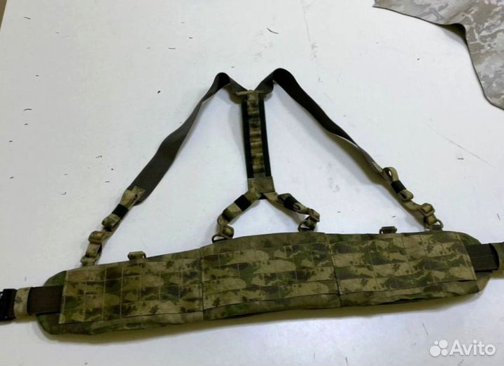 Боевой пояс с баллистическим пакетом и лямками Бр1