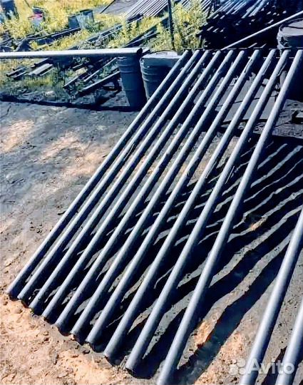 Столбы металлические с крепежом