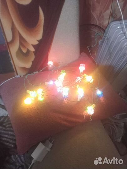 Елочная гирлянда СССР мигающая