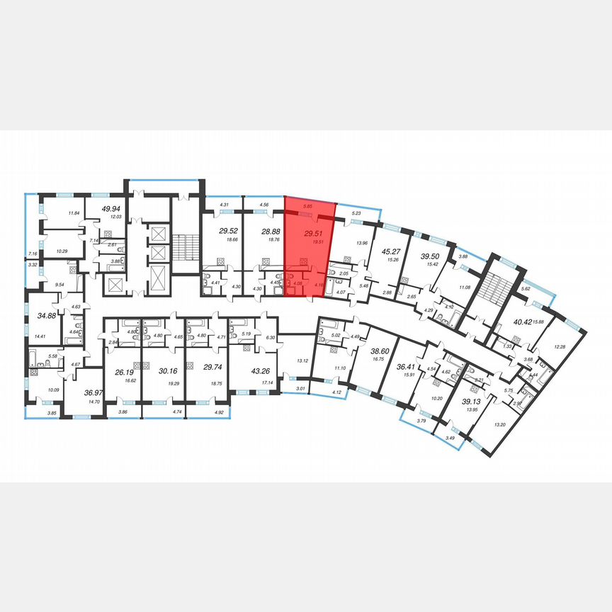 Квартира-студия, 33,6 м², 18/22 эт.