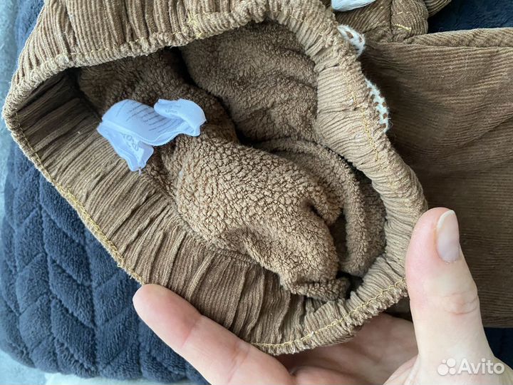 Теплые брюки для мальчика 80