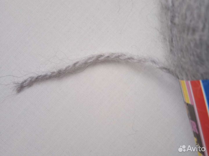 Пряжа, в том числе: 1 мохер,2 чистая шерсть чёрная