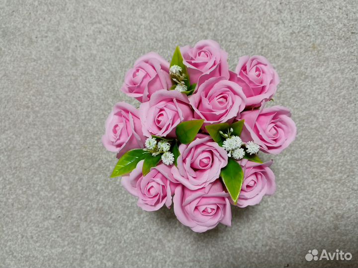 Букет из мыльных роз