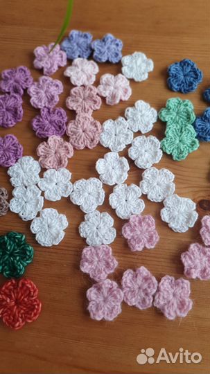 Цветы вязаные для рукоделия и декора