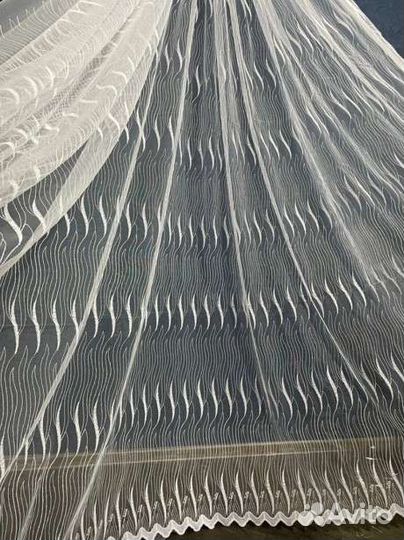 Тюль метражом, 2 вида рисунка