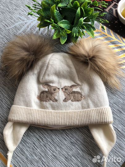 Шапка зимняя для девочки 2 года