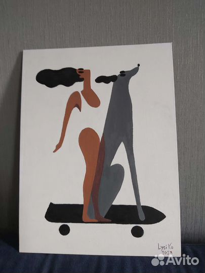 Картины акрилом на холстеРазные