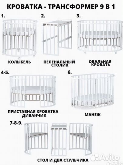 Детская кроватка-трансформер