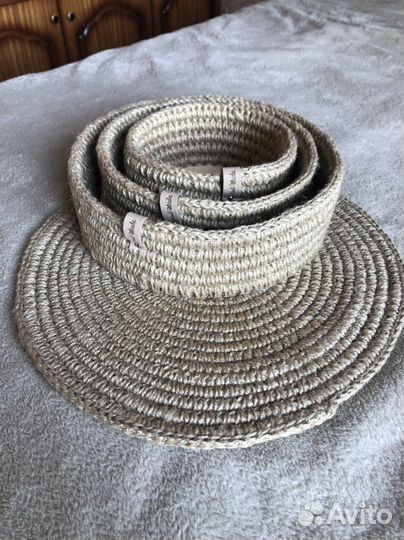 Корзина из джута