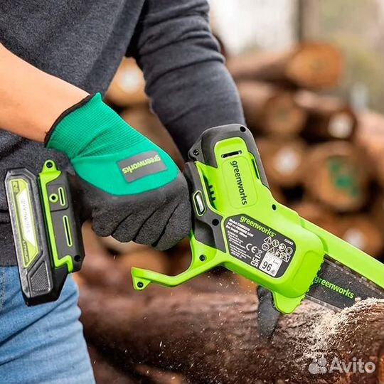 Пила цепная аккумуляторная Greenworks G24MCS10