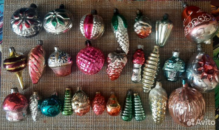 Новогодние ёлочные игрушки СССР