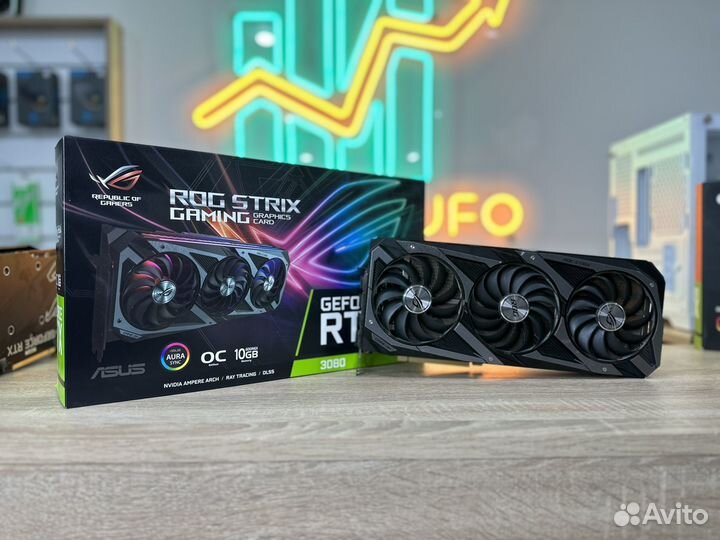 Видеокарта RTX 3080 Asus Rog Strix