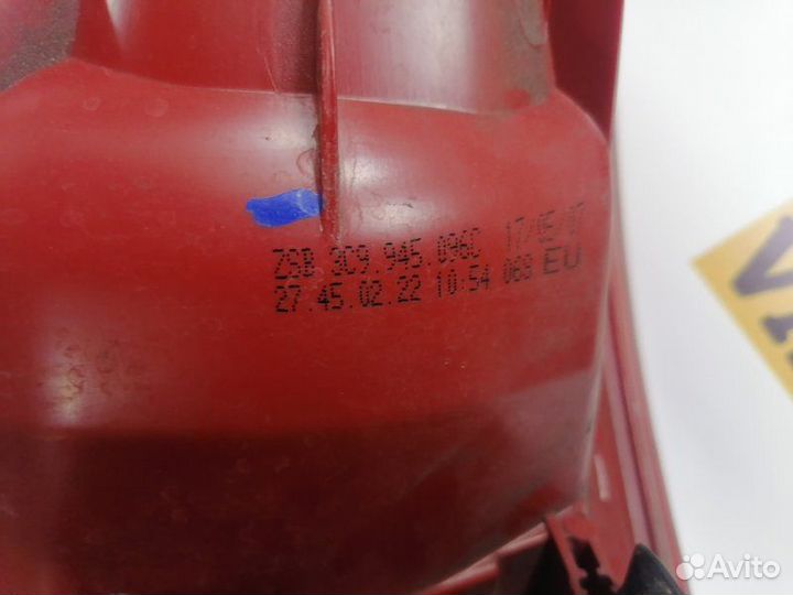 Фонарь задний правый задний правый Vw Passat B6