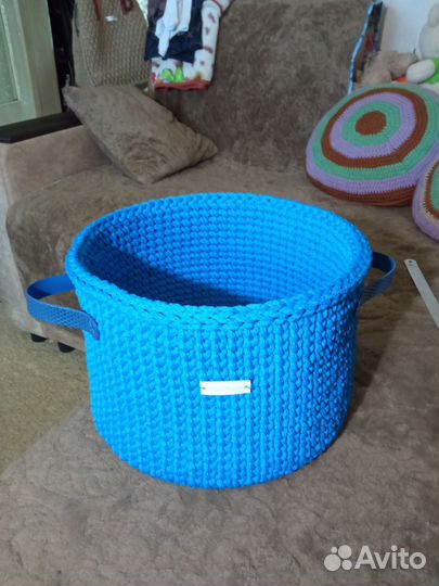 Корзина из джута и шнура