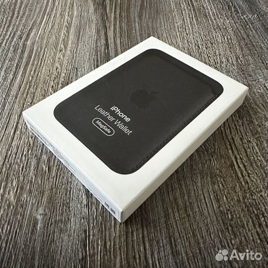 Оригинальный новый leather wallet apple black