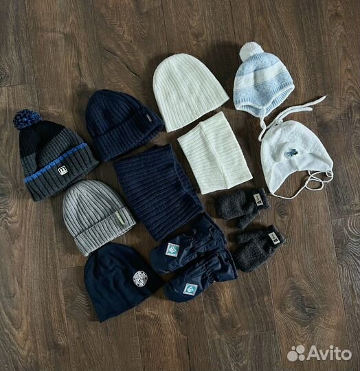 Шапки / шарф / снуд / варежки / краги на мальчика