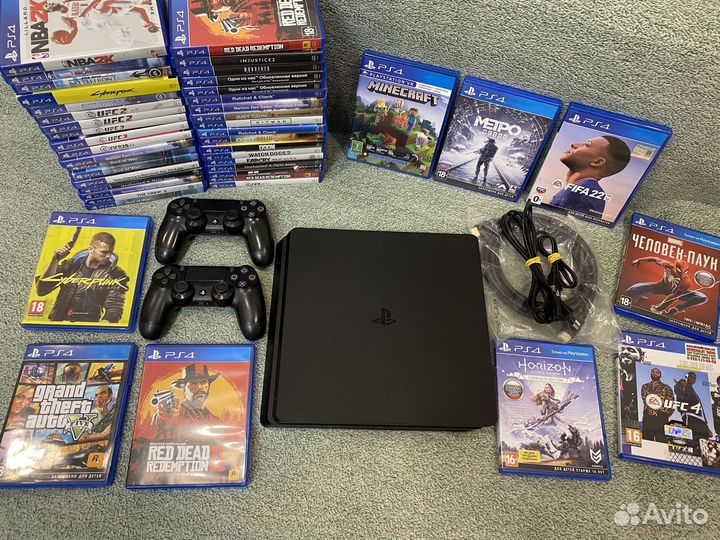 Sony PS4 slim 1Tb +2джоя