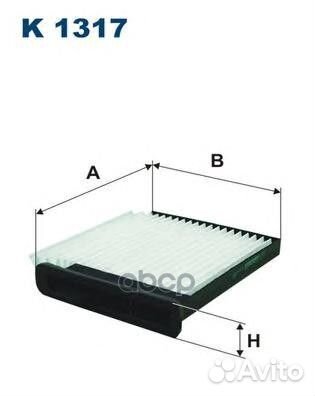 Фильтр салона nissan tiida 07- K1317 Filtron