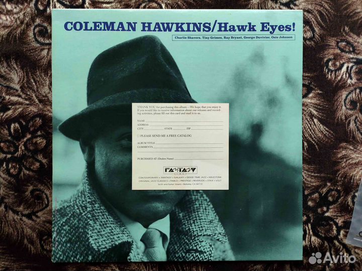 Coleman Hawkins – Hawk Eyes – OJC-294 US LP