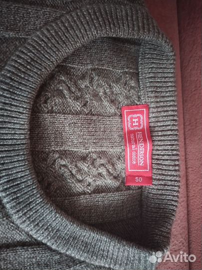 Свитер 100% шерсть мужской henderson