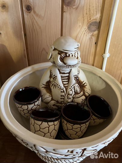 Набор для закусок Musson: штоф, рюмки, глобус