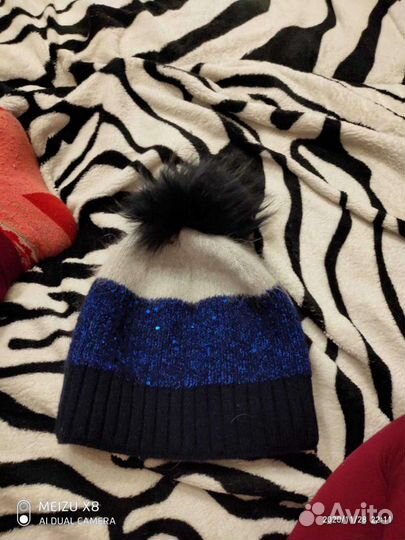 Шапка женская вязаная,зимняя