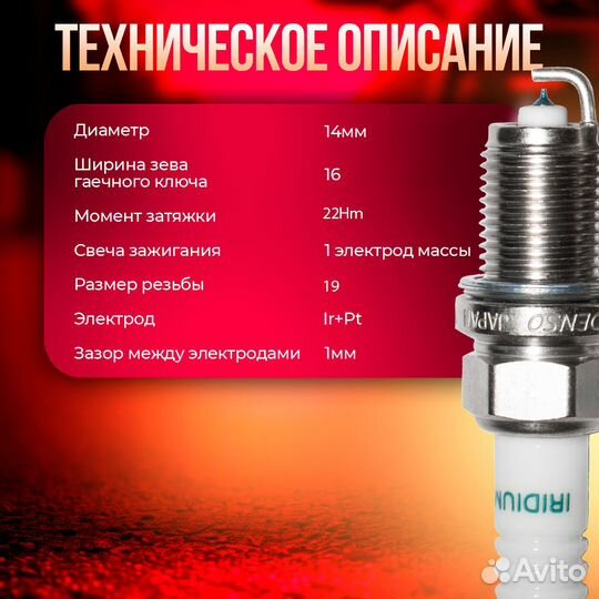 Иридиевые свечи зажигания SK20R-11 Тойота Лексус 1