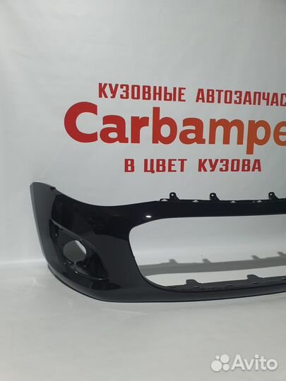 Передний на Ладу Калину 2 бампер Черная пантера