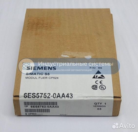 Модуль Siemens Simatic S5 6ES5 752-0AA43