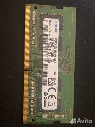 Озу sodimm DDR4 4GB 2666