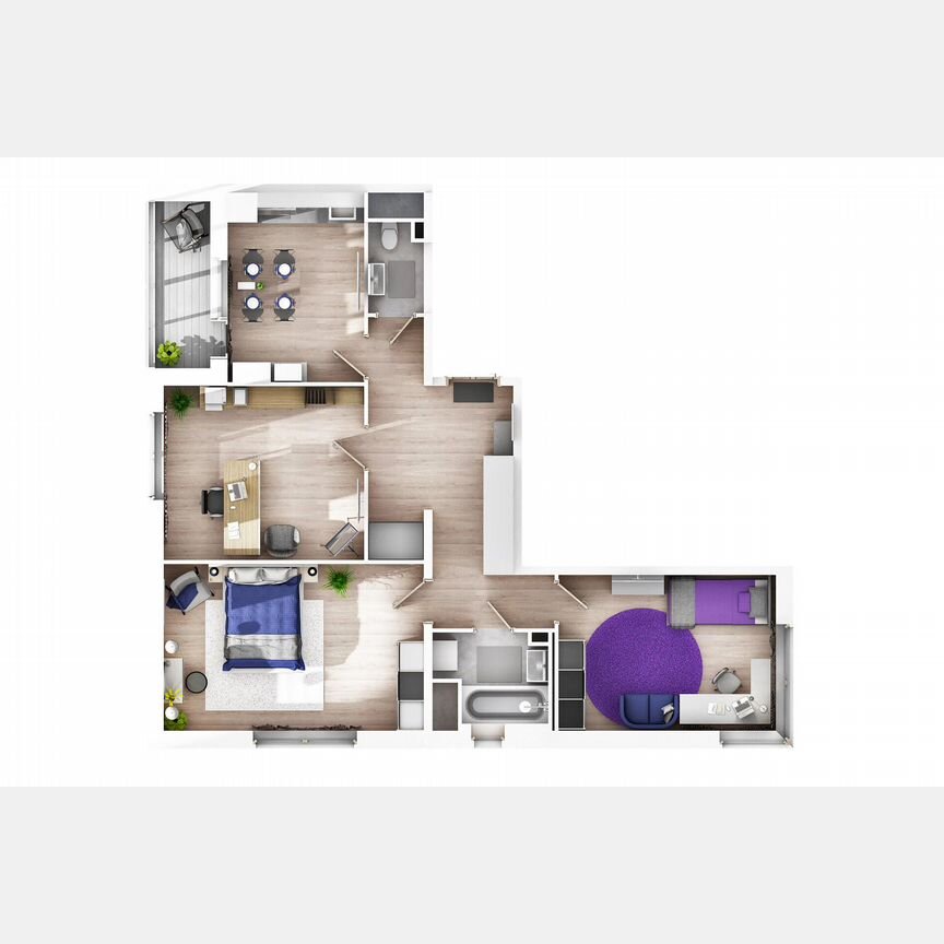 3-к. квартира, 77,3 м², 7/8 эт.
