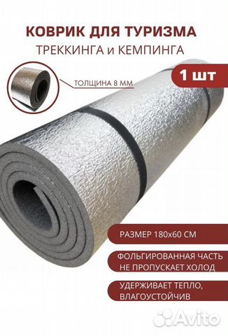 Коврик туристический