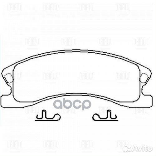 Колодки тормозные дисковые перед PF4237 Tri