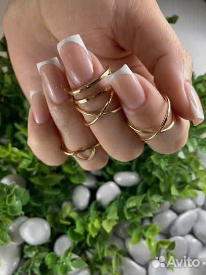 Маникюр гель лак наращивание ногтей